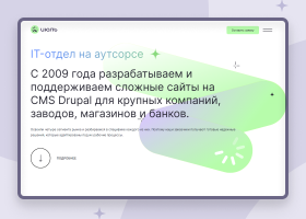 Разработка и поддержка сложных сайтов на CMS Drupal для крупных компаний, заводов, магазинов и банков